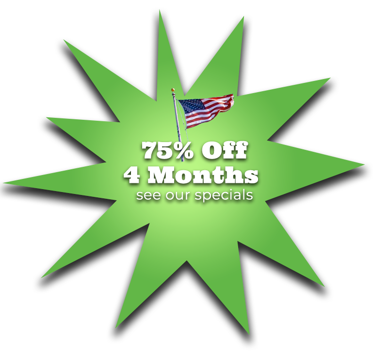 75% off 4 months